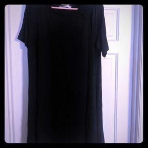 Black loft maternity dress